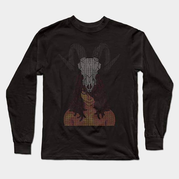 ASCii Savage Girl (Colorful) Long Sleeve T-Shirt by McNerdic